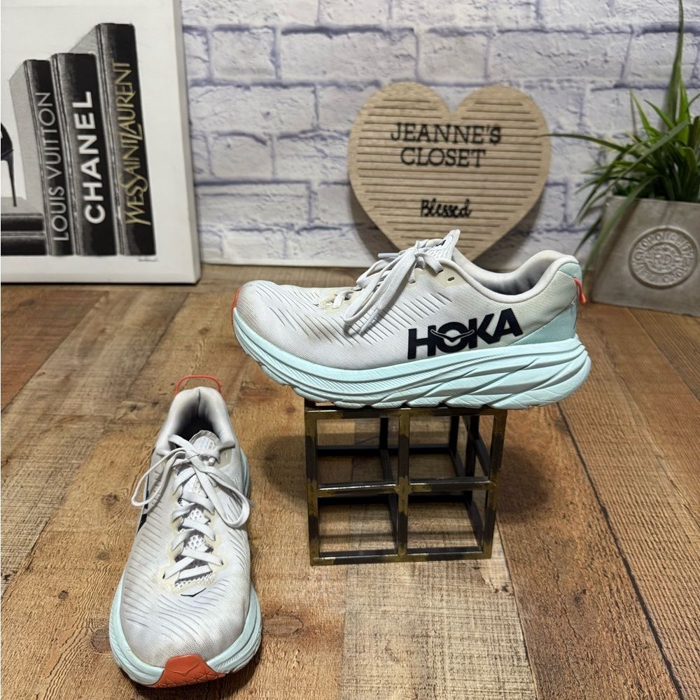 Hoka One One Rincon 3 Walking Running Sneakers Shoes Women's 8B - Picture 5 of 13
